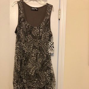 Summer dress gray/ floral